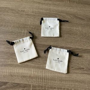 3 Kate Spade small drawstring bags